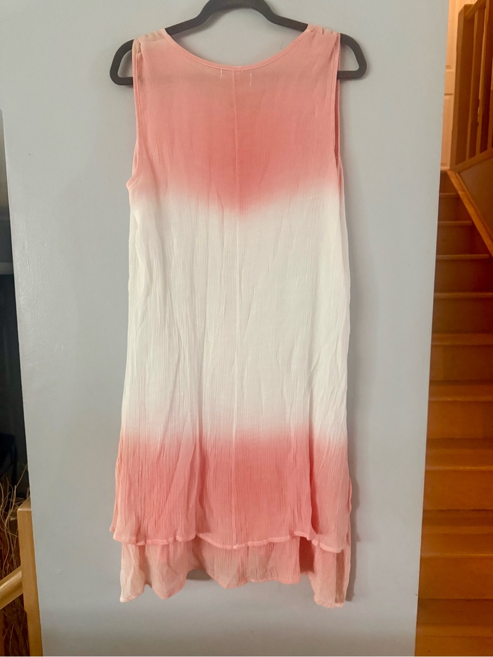 🌸 Cherie Bliss Ombre Hanky Hem Tunic Dress Large - Picture 2 of 4